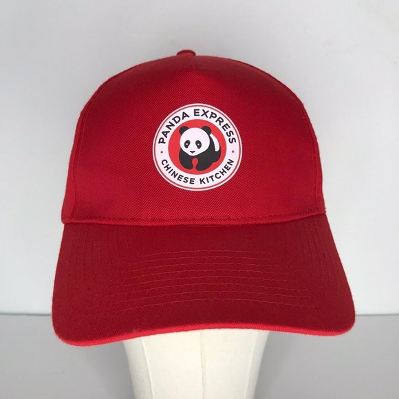 Panda Express Chinese Kitchen Red Employee Adjustable Hat - Picture 1 of 7
